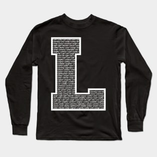 L White Long Sleeve T-Shirt